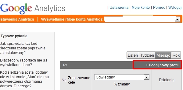 Google analytics rejestracja